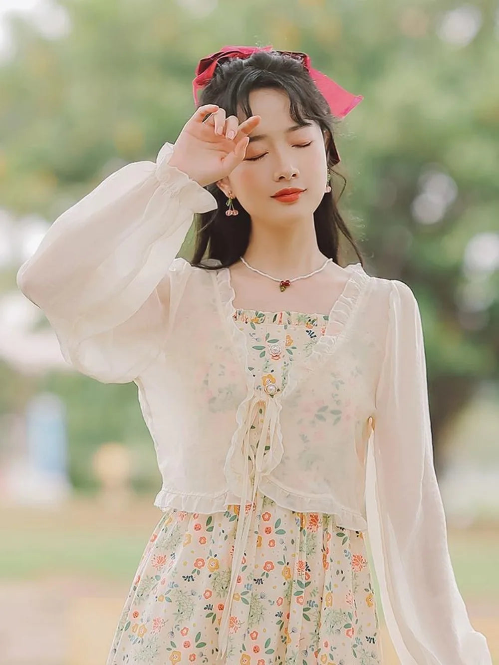 2025 Women Thin Casual Lace Bow Summer Sun Protection Clothes Female Cardigan Shirt Clothing Tops Blouse For Woman